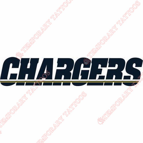 San Diego Chargers Customize Temporary Tattoos Stickers NO.723